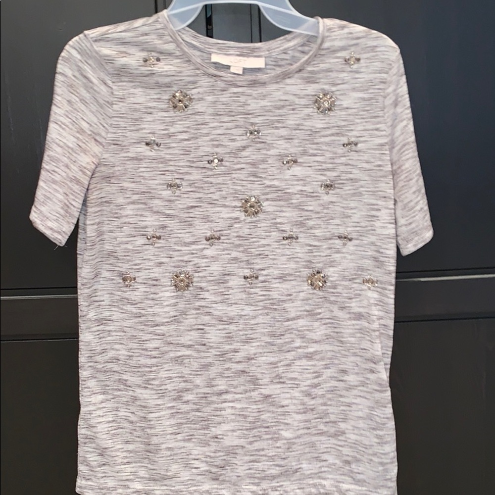 Loft beaded t shirt